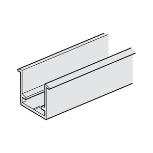 Trilho Inferior Pre-Fur Fold 100-T 6Mts Anod Prata Hafele