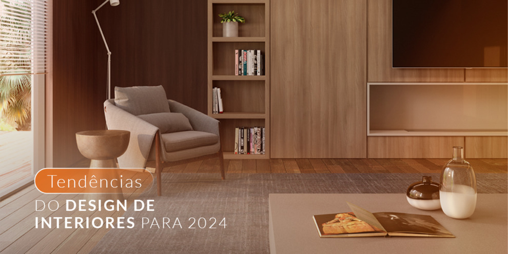 Tendências de design de interiores e decoração para 2024